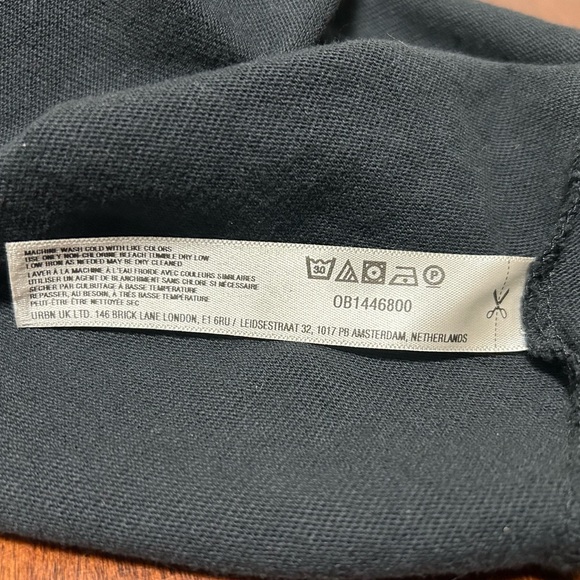 Free People Beach Size XS Meadow Tee Dress Black Oversized Cotton - Picture 14 of 16